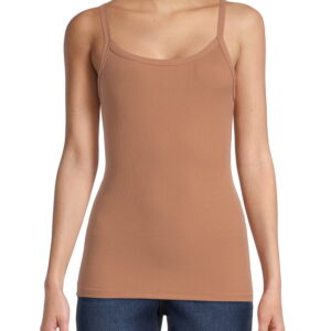 No Boundaries Ribbed Cami Top, 1 or 5-Pack, Women's