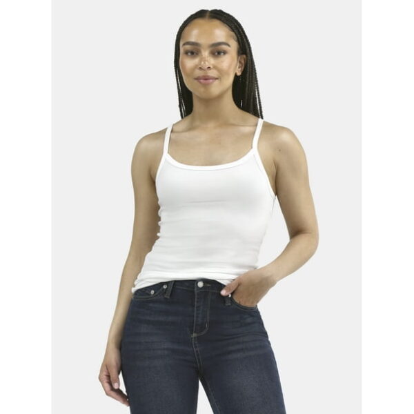 No Boundaries Ribbed Cami Top, Women's