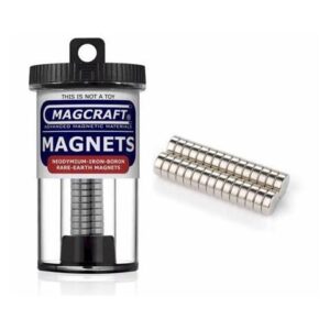 NSN0573 - MAGNET DISC 9.5X3.2MM 1.8KG PULL FORCE RARE EARTH NEODYMIUM (30 pcs/pkg)