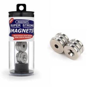 NSN0589 - MAGNET RING 19X5X3.2MM 2.6KG PULL FORCE RARE EARTH NEODYMIUM (6 pcs/pkg)