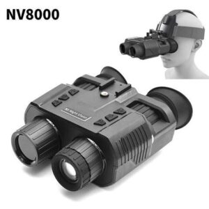 NV8000 3D 4X Night Vision Binoculars Goggles 1080P HD Head Mount Infrared Device