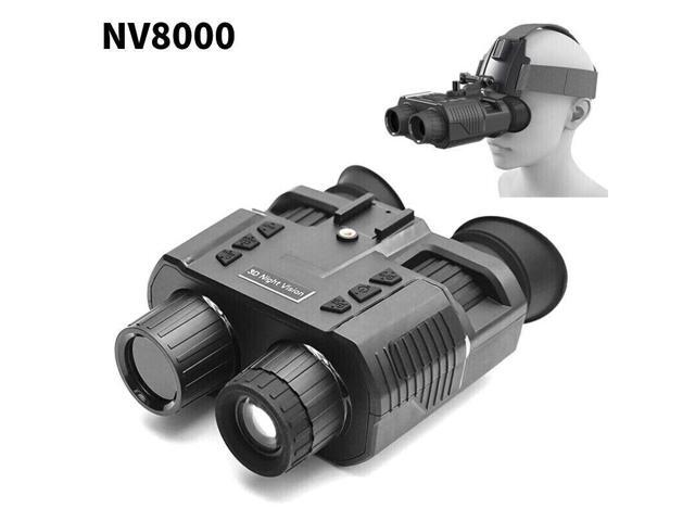 NV8000 3D 4X Night Vision Binoculars Goggles 1080P HD Head Mount Infrared Device