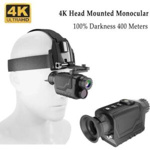 NV8260 36MP 400m 8X Head Mounted Night Vision Infrared Monocular In Battery