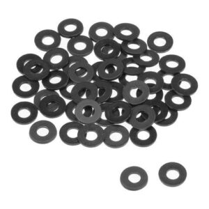 Nylon Flat Washers for M4 Screw Bolt 9mm OD 1mm Thick 50PCS