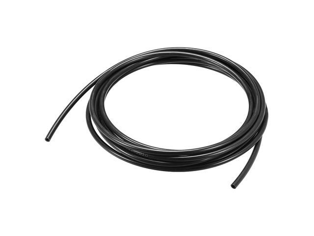 Nylon Line Hose Tube, 4mm(0.15") ID x 6mm(0.23") OD 5m PA12 Nylon Tube for Air Line Brake Fluid Transfer Black