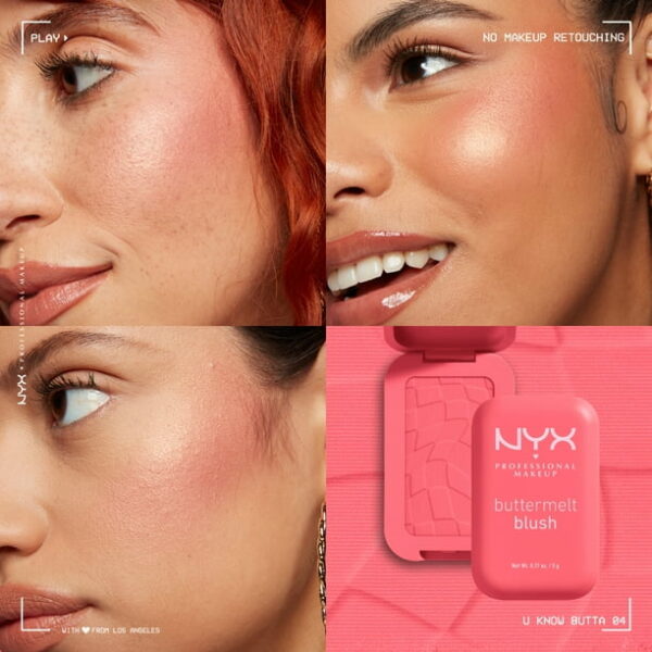 NYX Professional Makeup Buttermelt Powder Blush, U Know Butta