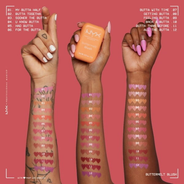 NYX Professional Makeup Buttermelt Powder Blush, U Know Butta