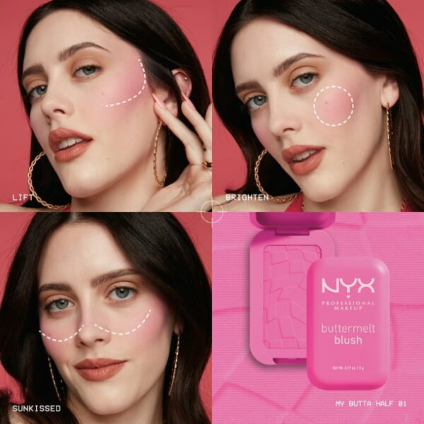 NYX Professional Makeup Buttermelt Powder Blush, U Know Butta