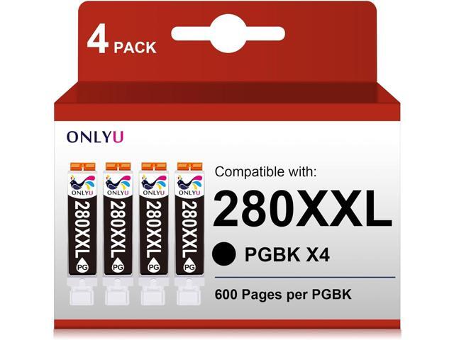 ONLYU Compatible Ink Cartridge for Canon 280 PGI-280 XXL Ink for PIXMA TR7520 TR8520 TS6120 TS6320 TS9120 TS9521C TS8120 TS8220 TS9520 Ink Printer (2