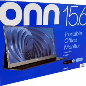 onn 15.6" FHD (1920 x 1080p) LCD Portable Office Monitor, with Cable, Black
