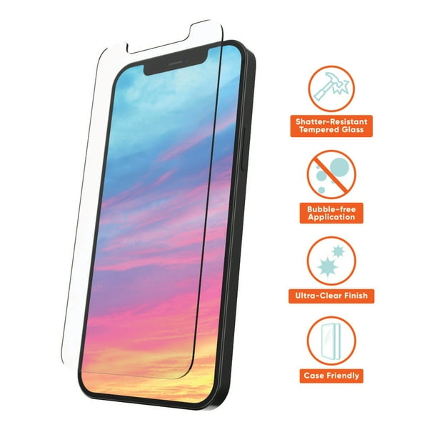 onn Glass Screen Protector for iPhone 12/iPhone 12 Pro