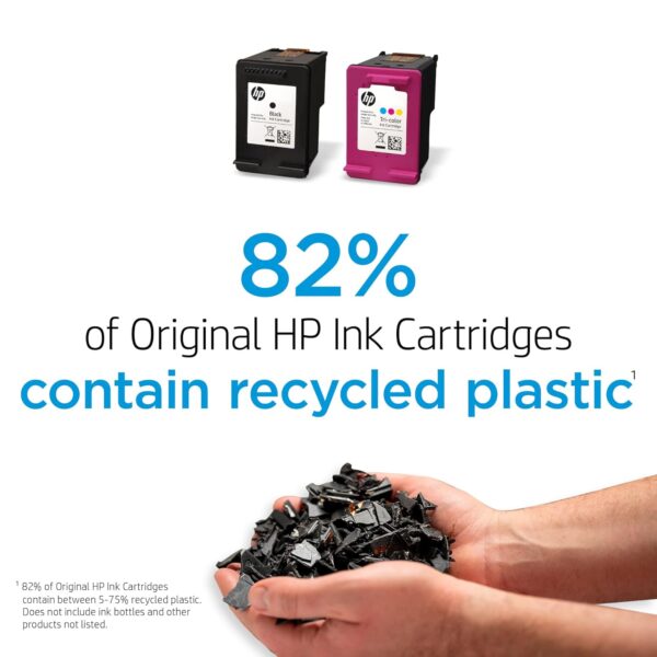 Original HP 63 Black Ink Cartridge | Works with HP DeskJet 1112, 2130, 3630 Series; HP ENVY 4510, 4520 Series; HP OfficeJet 3830, 4650, 5200 Series | Eligible for Instant Ink |...