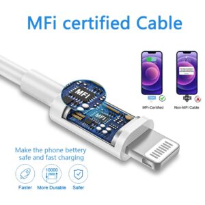 Orrkila iPhone Charger【MFi Certified】 Fast Charger [2-Pack] 20W PD Charger with Cable, Compatible with iPhone 14/13/12/11/X, Pro, Pro Max/iPad and AirPods