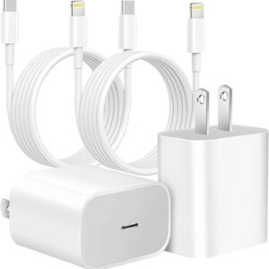 Orrkila iPhone Charger【MFi Certified】 Fast Charger [2-Pack] 20W PD Charger with Cable, Compatible with iPhone 14/13/12/11/X, Pro, Pro Max/iPad and AirPods
