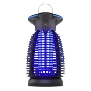 Outdoor Bug Zapper with LED Light - Electric Mosquito Killer Fly Trap Insect Zapper Outdoor and Indoor for Home Kitchen, Patio, Backyard