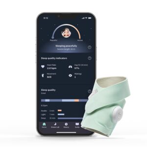 Owlet Dream Sock - Smart Baby Monitor View Heart Rate and Average Oxygen O2 as Sleep Quality Indicators. Wakings, Movement, and Sleep State. Digital Sleep Coach and Sleep Assist...