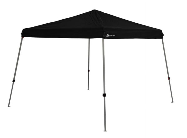 Ozark Trail 10' x 10' Instant Slant Leg Pop-up Canopy, Outdoor Shading Shelter, Black Ozark Trail 10' x 10' Instant Slant Leg Pop-up Canopy, Outdoor Shading Shelter, Black