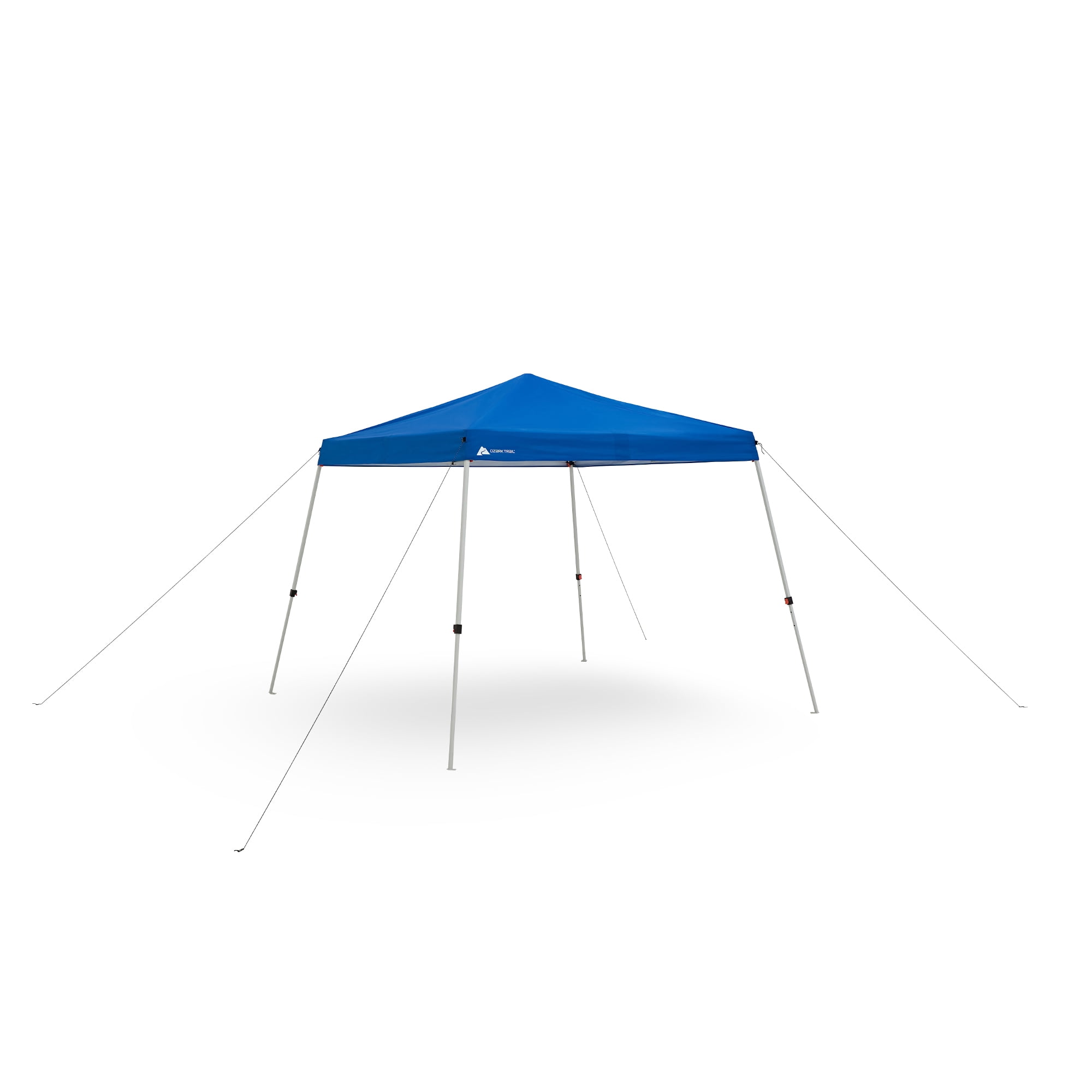 Ozark Trail 10x10 Instant Slant Leg Pop Up Canopy Tent – Pop-Up Outdoor Shelter for Camping, Tailgating & Beach – Blue