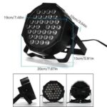 Par Lights 36W DJ RGB Stage Lights UV Wash Disco Light DMX Controller Effect For Paty Christmas KTV Stage Lighting