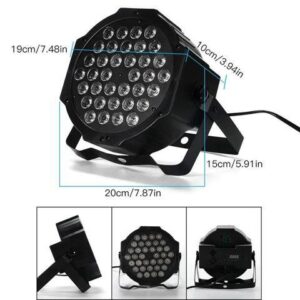 Par Lights 36W DJ RGB Stage Lights UV Wash Disco Light DMX Controller Effect For Paty Christmas KTV Stage Lighting