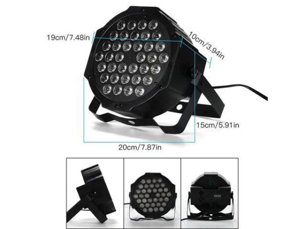 Par Lights 36W DJ RGB Stage Lights UV Wash Disco Light DMX Controller Effect For Paty Christmas KTV Stage Lighting Par Lights 36W DJ RGB Stage Lights UV Wash Disco Light DMX Controller Effect For Paty Christmas KTV Stage Lighting