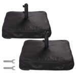 Patio Umbrella Stand Cross Base Parasol Holder Sand Bag Outdoor Beach 2 Pack