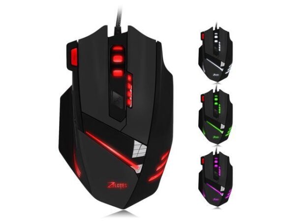 PC USB Gaming mice T60 7200 DPI Wired Computer Mice 7 Buttons Multi-Modes LED Lights Gaming Mouse for PC Mac PC USB Gaming mice T60 7200 DPI Wired Computer Mice 7 Buttons Multi-Modes LED Lights Gaming Mouse for PC Mac