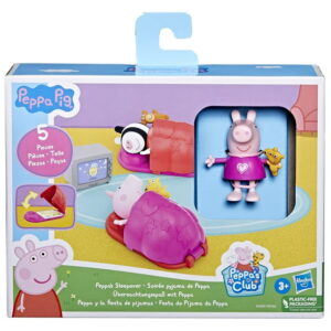 Peppa Pig: Peppa's Adventures Peppa's Sleepover Kids Toy Action Figure Set for Boys and Girls, 5 Pieces