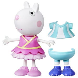 Peppa Pig Toys Suzy Sheep Dress-Up 6” Figure with 6 Fashion Accessories, Preschool Toys, 3+