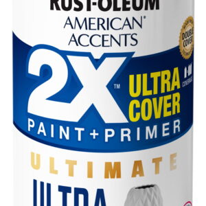 Perfect Gray, Rust-Oleum American Accents 2X Ultra Cover Ultra Matte Spray Paint, 12 oz