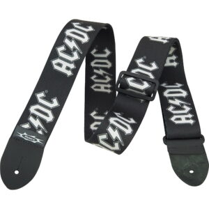 Perris 2" Polyester Licensed ACDC Logo Guitar Strap Fully Adjustable From 39" to 58"