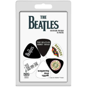 Perri's Leathers Artist Series 6 Pack Guitar Picks, The Beatles