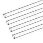 PETG Tubing Hard Tube 8mm ID, 12mm OD, 0.5m Length, Clear for PC Water-cooling System 4pcs