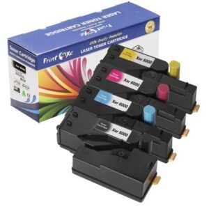 Phaser 6000 / 6010 / 6015 Compatible Set for Xerox ; 4 Toners (Cyan 106R01627 , Magenta 106R01628 , Yellow 106R01629 , and Black 106R01630
