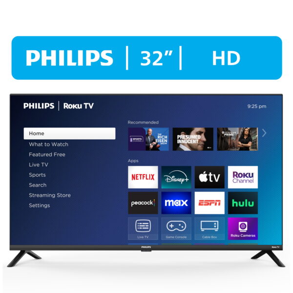 Philips 32" Class HD (720P) Smart Roku Borderless LED TV (32PFL6452/F7) (New) Philips 32" Class HD (720P) Smart Roku Borderless LED TV (32PFL6452/F7) (New)