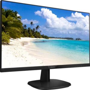 Philips V-Line 273V7QJAB Black Frameless IPS Monitor 1920 x 1080 5ms (GTG) VESA Speakers HDMI DisplayPort VGA Audio In Headphone Out