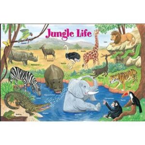 PLP-JAN-1 - PLACEMAT JUNGLE LIFE