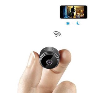 Plugadget Home Security Camera, Wifi Mini Hidden Camera with Motion Detection Night Vision, HD 1080P, Built-in Battery, 32 G Micro SD Card Included