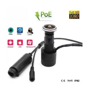 POE Door Eye Hole IP Camera 1.78mm 1080P HD Mini Peephole CCTV Security Camera