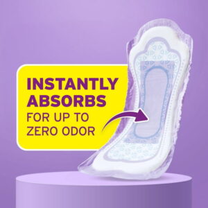 Poise Incontinence Pads for Women, 4 Drop Moderate Absorbency, Regular Length, 66 Count