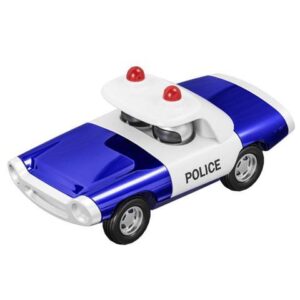Police Pull Back Diecast Car Model Toy for Gift Collection Home Decoration