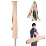 Portable Patio Umbrella Protective Cover Carry Bag 2 Sew-in Wands Quick Removal Water Resistant 13ft