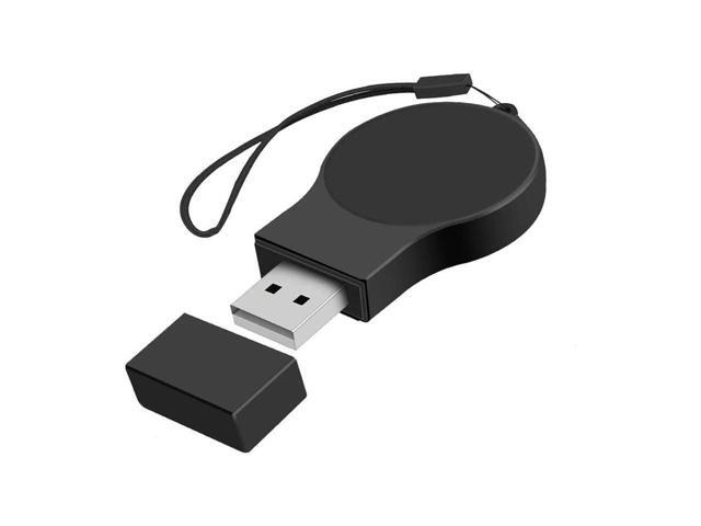Portable Samsung Galaxy Watch 4 / Watch 3 Charger USB Travel Cordless Wireless Charger Keychain for Samsung Galaxy Watch4 Classic Watch3 Active &