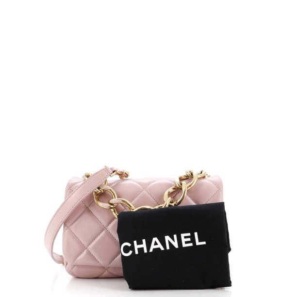 Pre-Owned Color Match Flap Bag Quilted Lambskin Small By Rebag