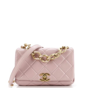 Pre-Owned Color Match Flap Bag Quilted Lambskin Small By Rebag