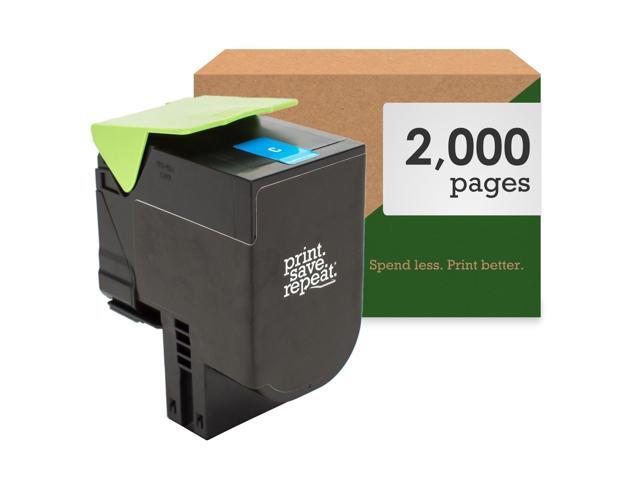 Print.Save.Repeat. Lexmark 801SC Cyan Toner Cartridge for CX310, CX410, CX510 [2,000 Pages]
