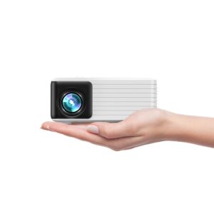 Projector - YOTON Mini Portable Phone Projector 1080P Full HD Supported, Outdoor Pico Home Movie Theater Projector, Y3 Projecteur Compatible with Fire Stick, HDMI, USB, PS5,...