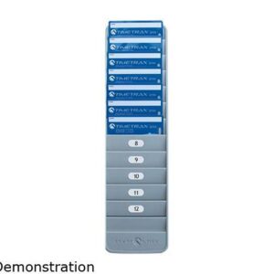 Pyramid 500-12 12 Pocket Badge Rack - 12 x Card - 12 Pocket(s) - 14.1" Height x 3.9" Width x 0.7" Depth - Light Gray - Plastic - 1Each