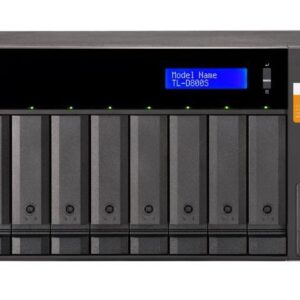 QNAP TL-D800S Drive Enclosure SATA/600 - Mini-SAS Host Interface Tower - 8 x HDD Supported - 8 x SSD Supported - 8 x Total Bay - 8 x 2.5"/3.5" Bay