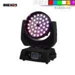 Quality Touch Screen 36x18W RGBWA UV 6in1 LED Zoom Moving Head Wash Light Projector Perfect For DJ Disco Party And Nightclub